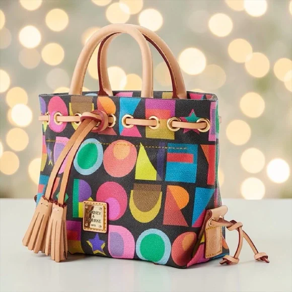 Dooney & Bourke Art Deco Small Tassel Tote - Picture 2 of 3